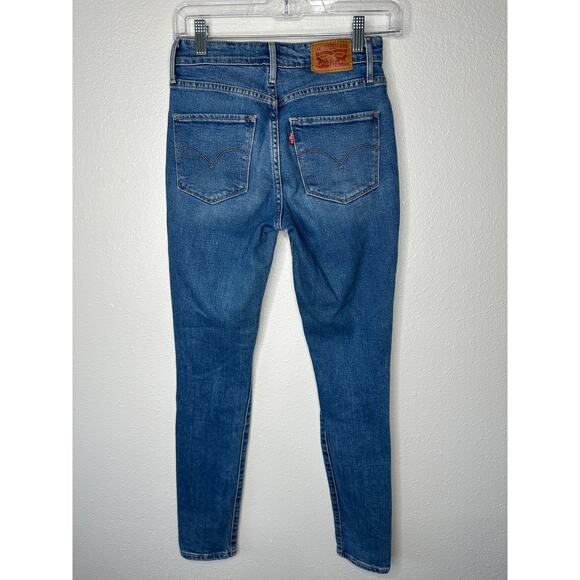 Levi’s 721 High Rise Skinny Jeans Size 25 Distressed Knees - Picture 5 of 11